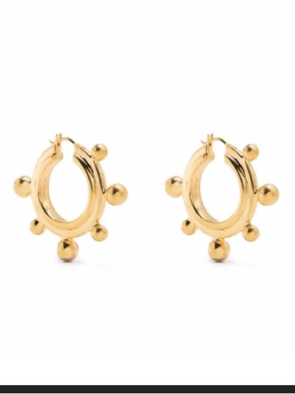 Missoma Gold Sphere Small Hoop Earrings